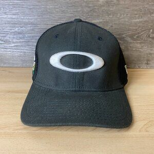 Oakley Pro Am Hat Cap Fitted Mens Large Gray Golf Tournament Mesh New Era